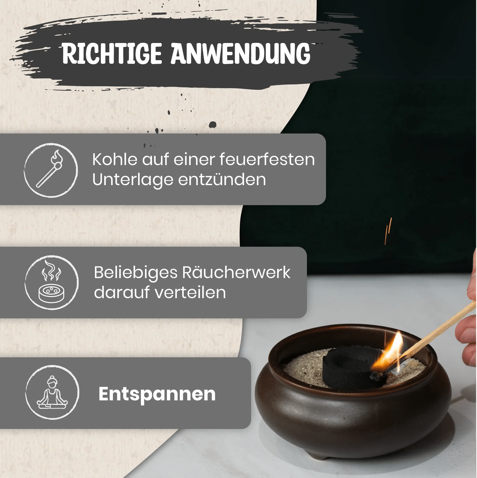 Räucherkohle - Hevela